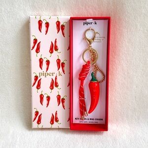 Viral Piper K Red Chili Pepper Key Chain / Bag Charm